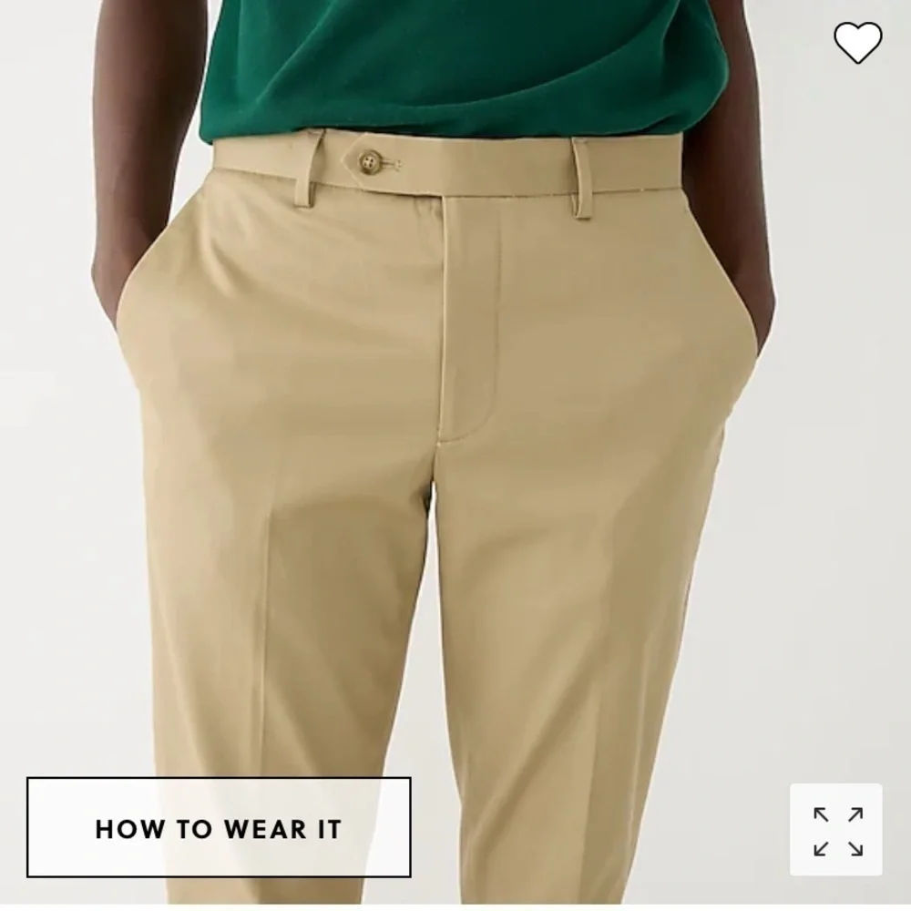 J Crew Bowery Slim-fit dress pant in stretch chino AN573